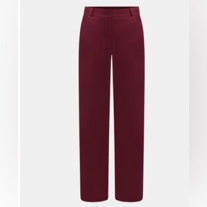 Ann Taylor Tailored Mid Rise The Jayne Trouser - Windsor Wine Sz 00 Classic NWT